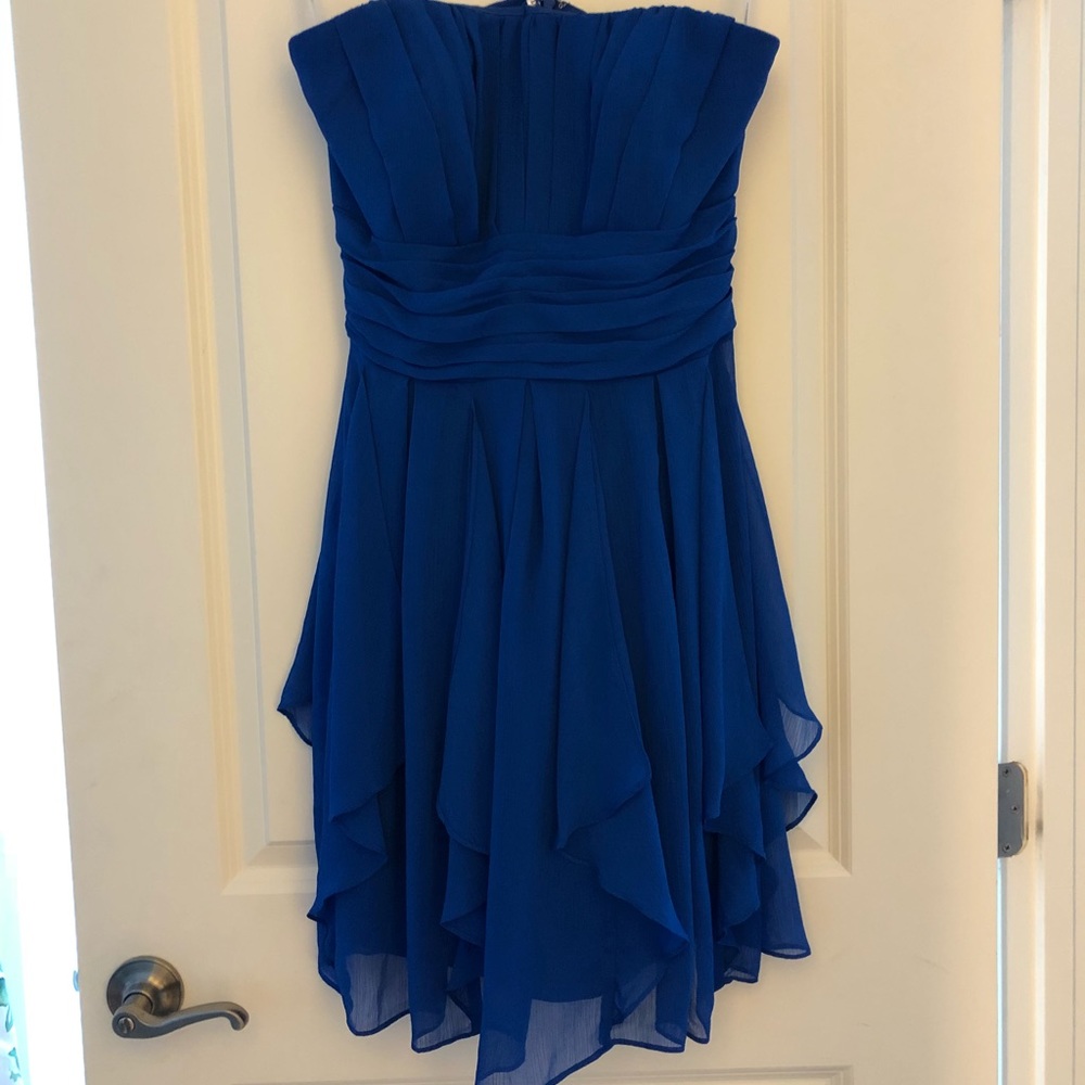 David’s Bridal Royal Blue Bridesmaid Dress